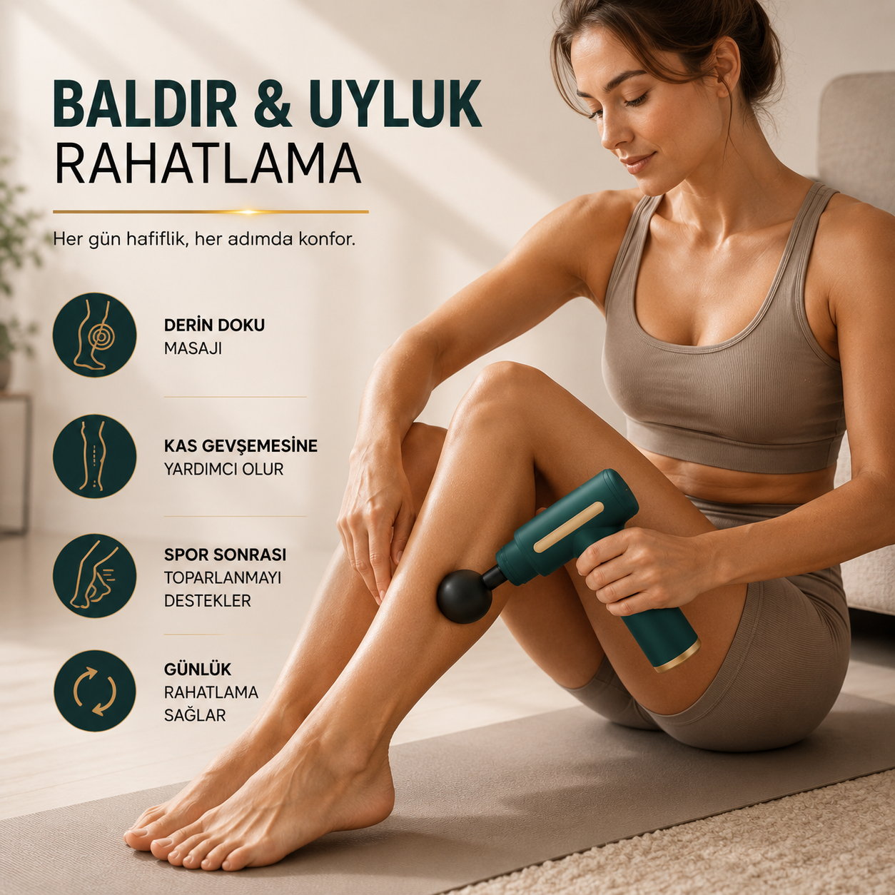 Profesyonel Darbeli Masaj Tabancası