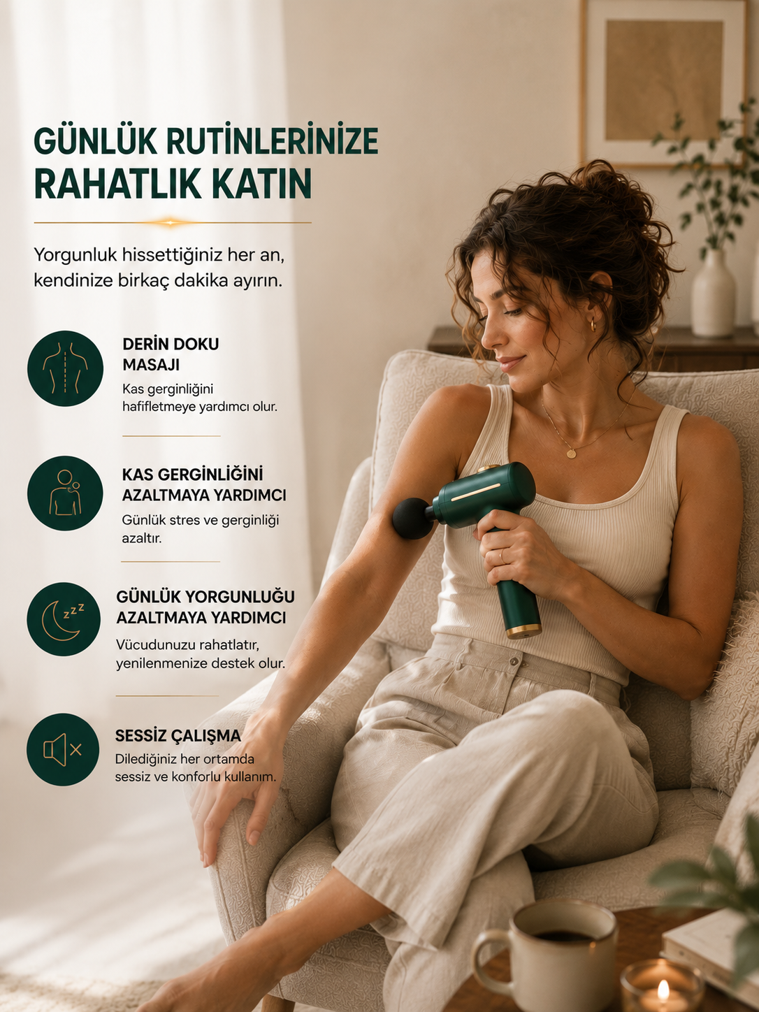 Profesyonel Darbeli Masaj Tabancası