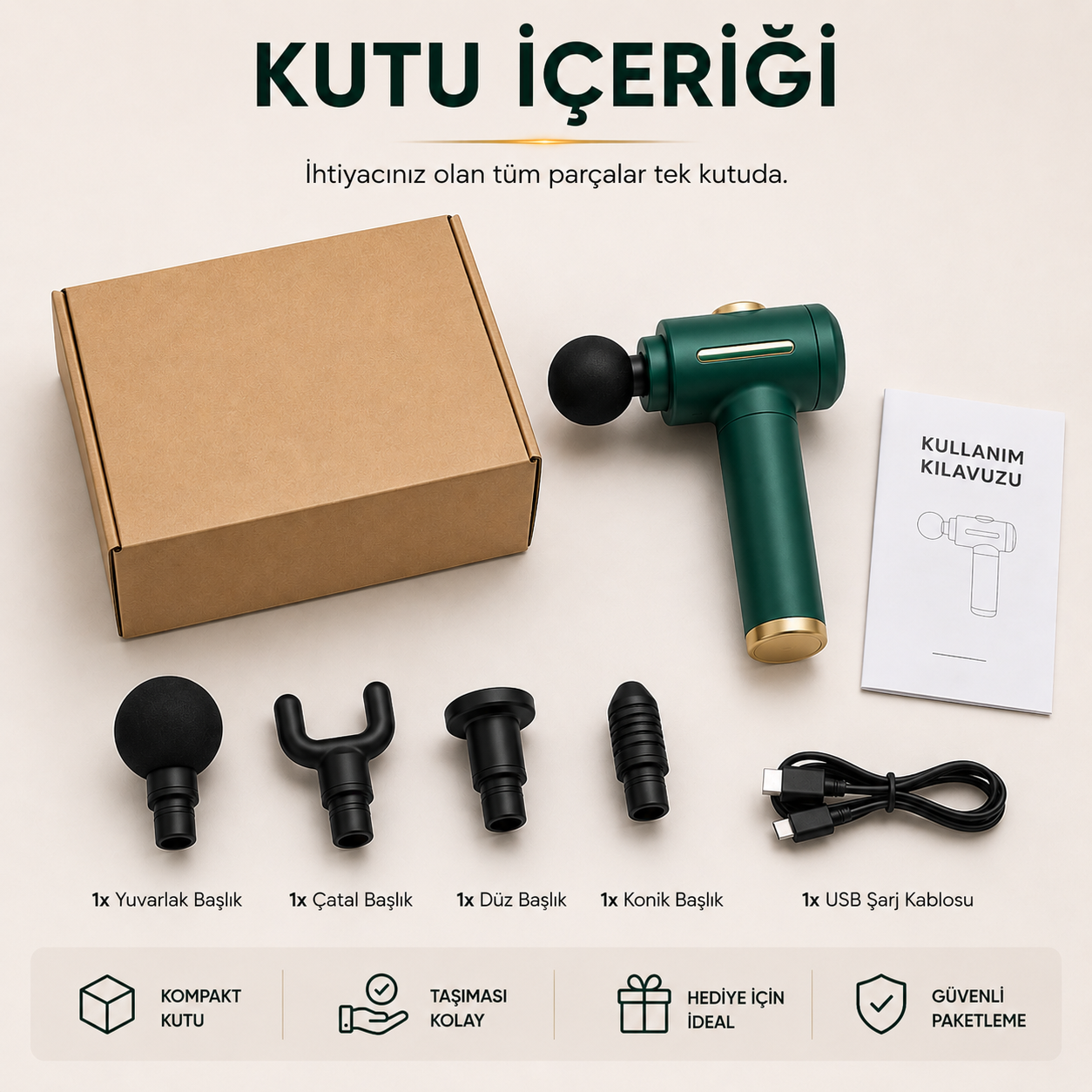 Profesyonel Darbeli Masaj Tabancası