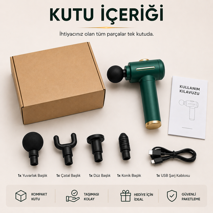 Profesyonel Darbeli Masaj Tabancası